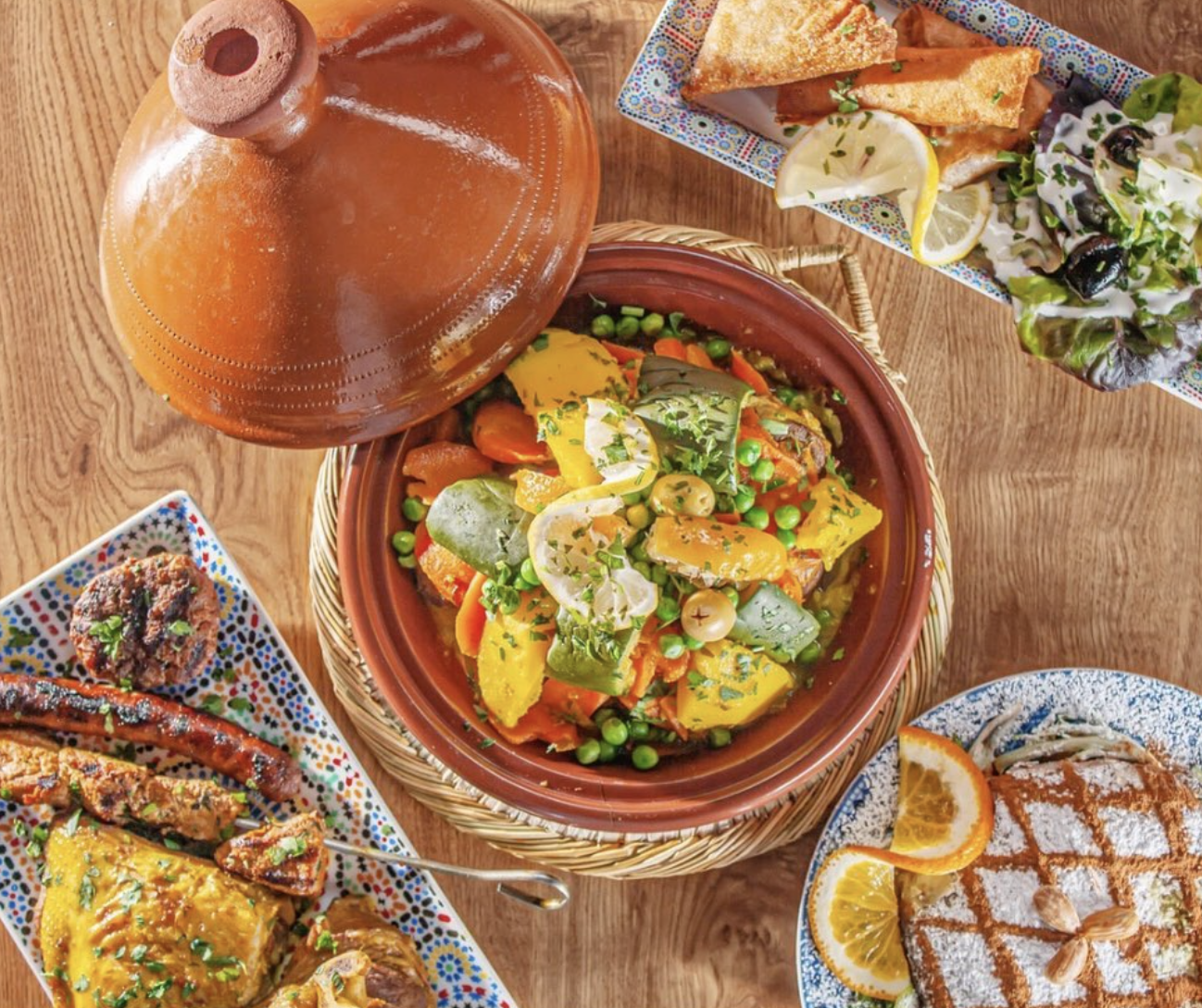 Tagine marocain et mezze
